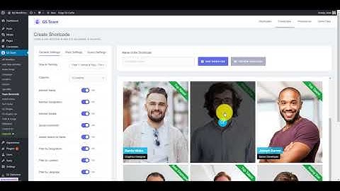 How to generate Shortcodes for Team Members plugin?