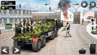 Us Military Cargo Truck Sim 3D - Army Man Fight Mission - Android Gameplay screenshot 5