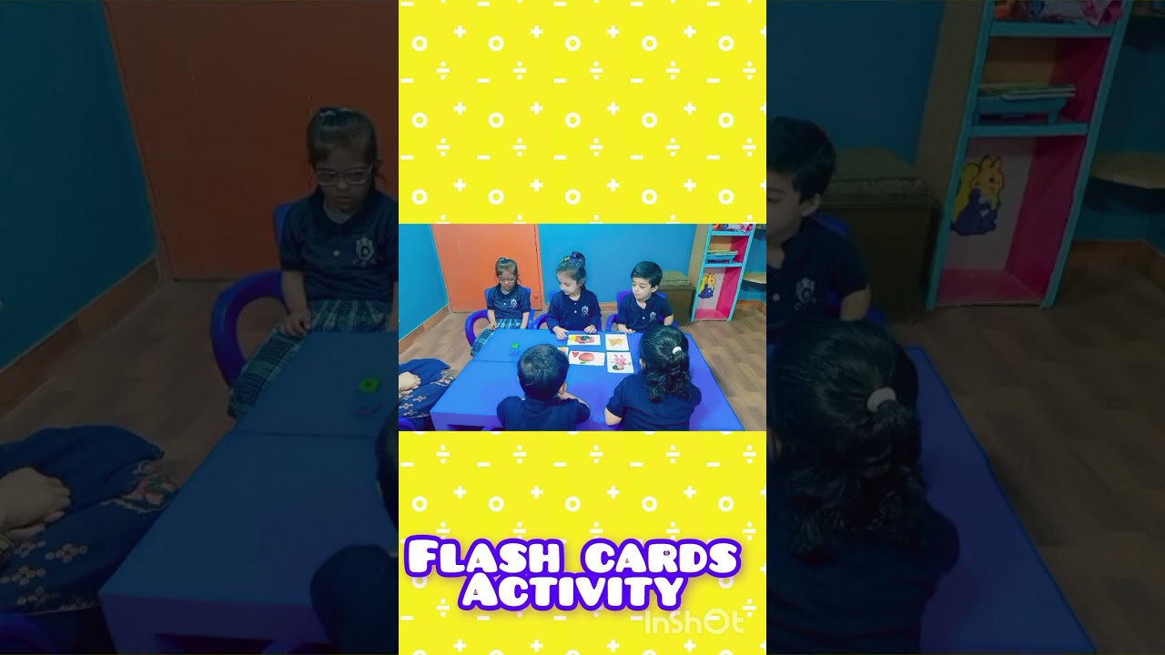 Alphabet Flash cards activity.