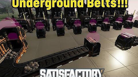 Underground Belts Mod Rework - Satisfactory Mods