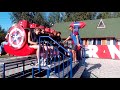 Дети катаются на атракционе "Бумеранг" в Нижнем Новгороде