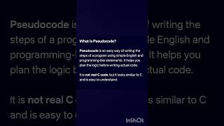 pseudo code #shortvideo #study #computerscience