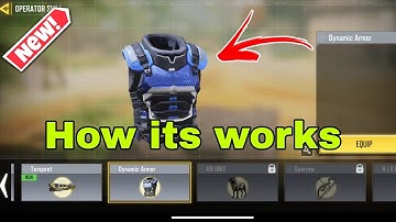 New Operator skill Dynamic Armour  cod mobile season 6 test server leaks