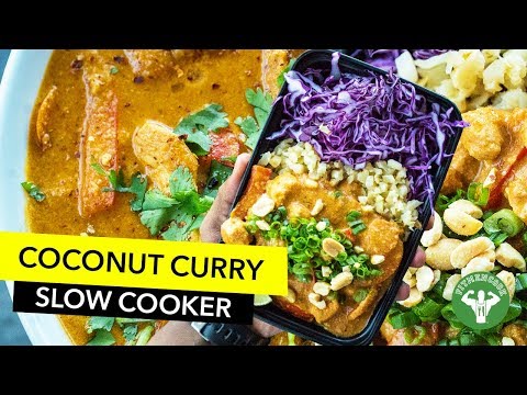 The Best Slow Cooker Coconut Chicken Curry that will Impress Anyone. 