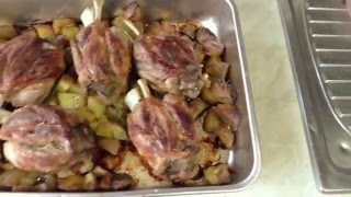 Video ricetta - Stinco di maiale al forno con patate - Pork shank