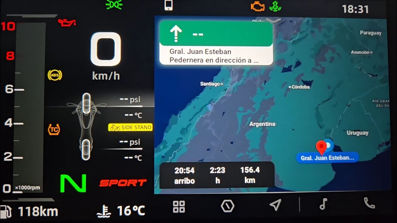 MotoPlay/Google Maps con Android - Actualización de firmware de .29 a .73 | CFMOTO 800MT Explore |