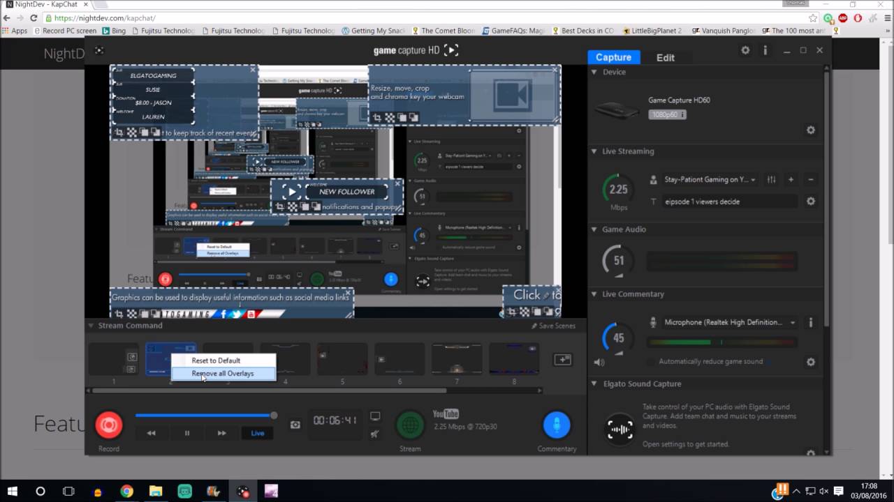 How To Overlay Twitch Chat Using Just The Elgato Software No Obs Or Xsplit Required Youtube