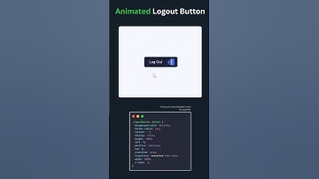 Animated logout button #webdesign #css