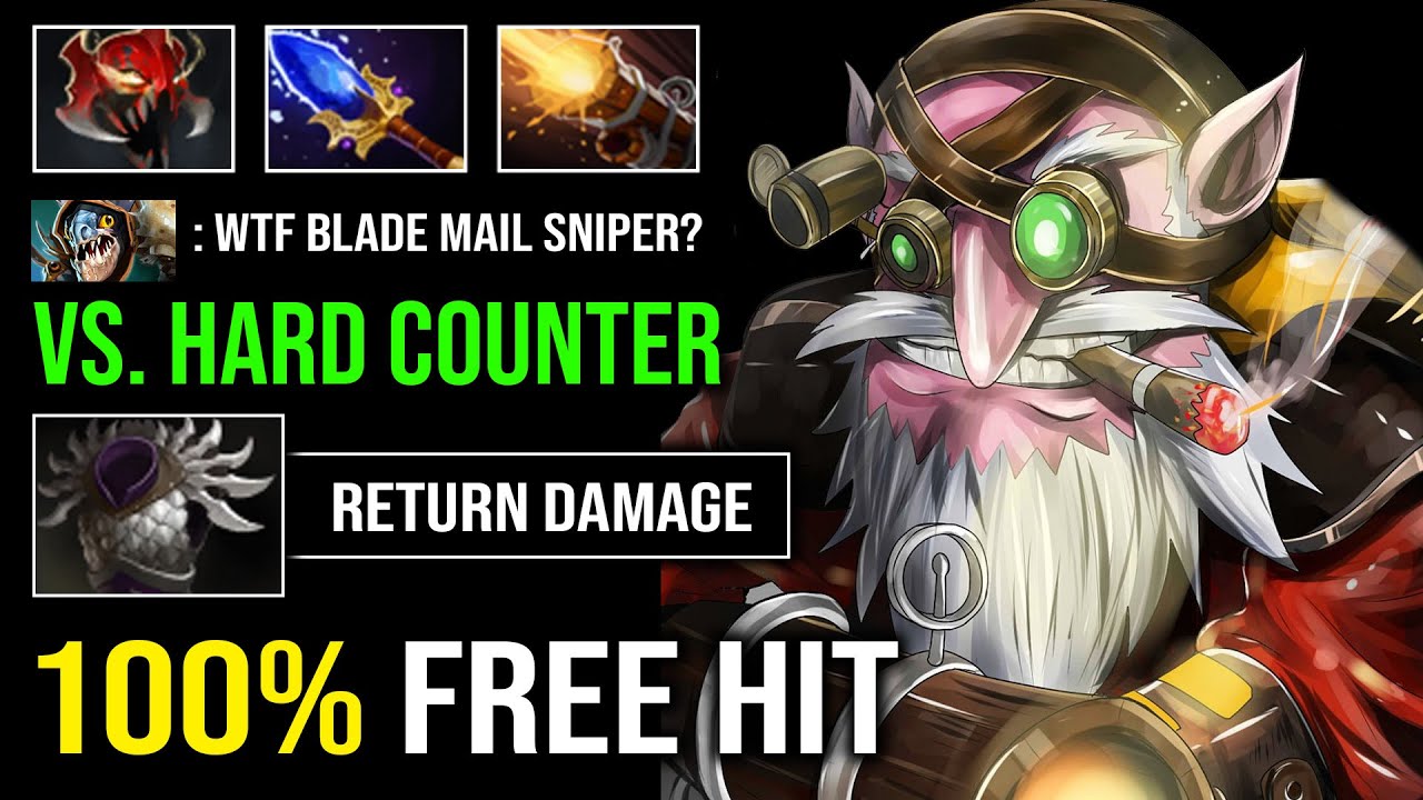 WTF 100% FREE HIT Blade Mail Knockback Against Hard Counter with Max Range Just Stand & Hit Dota 2