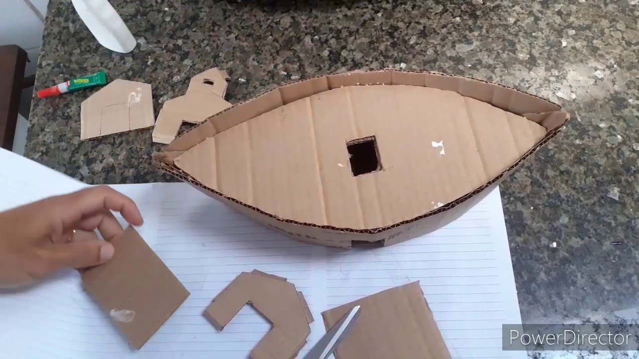 Artesanato arca de papelão