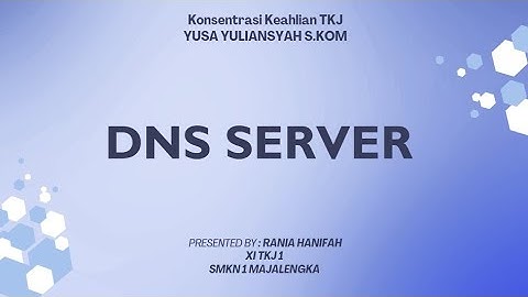 Konfigurasi DNS Server (Debian 8) | Konsentrasi Keahlian TKJ