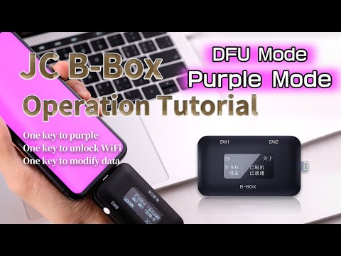 JC DFU B-Box - Easy Modifying Nand Data, One Key Enter Purple Mode. Operation Tutorial.