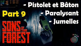SONS OF THE FOREST - TROUVER PISTOLET et BÂTON PARALYSANT et les JUMELLES - FR QC screenshot 3