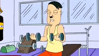 Hitler at the gym - Family Guy Season 1 Episode 1