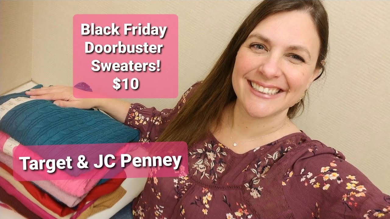 Black Friday doorbuster deals! 10 sweater deals at Target & JC Penney