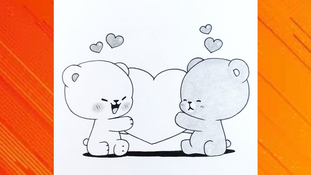 How to draw dudu bubu cute drawing | drawing | easy step | Anku art 