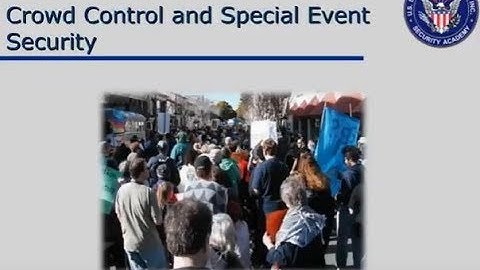 Crowd Control and Special Event Security