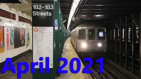R46 Trains on the C in the Bronx - April 2021