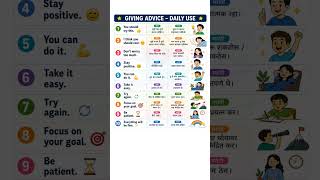 Giving Advice in English | Daily Use Sentences | Spoken English Practice #learnenglishwithmohinik