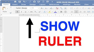 How To View Ruler in Word Online