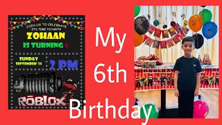 My 6th birthday bash| Roblox themed birthday party| first birthday in Dubai|
