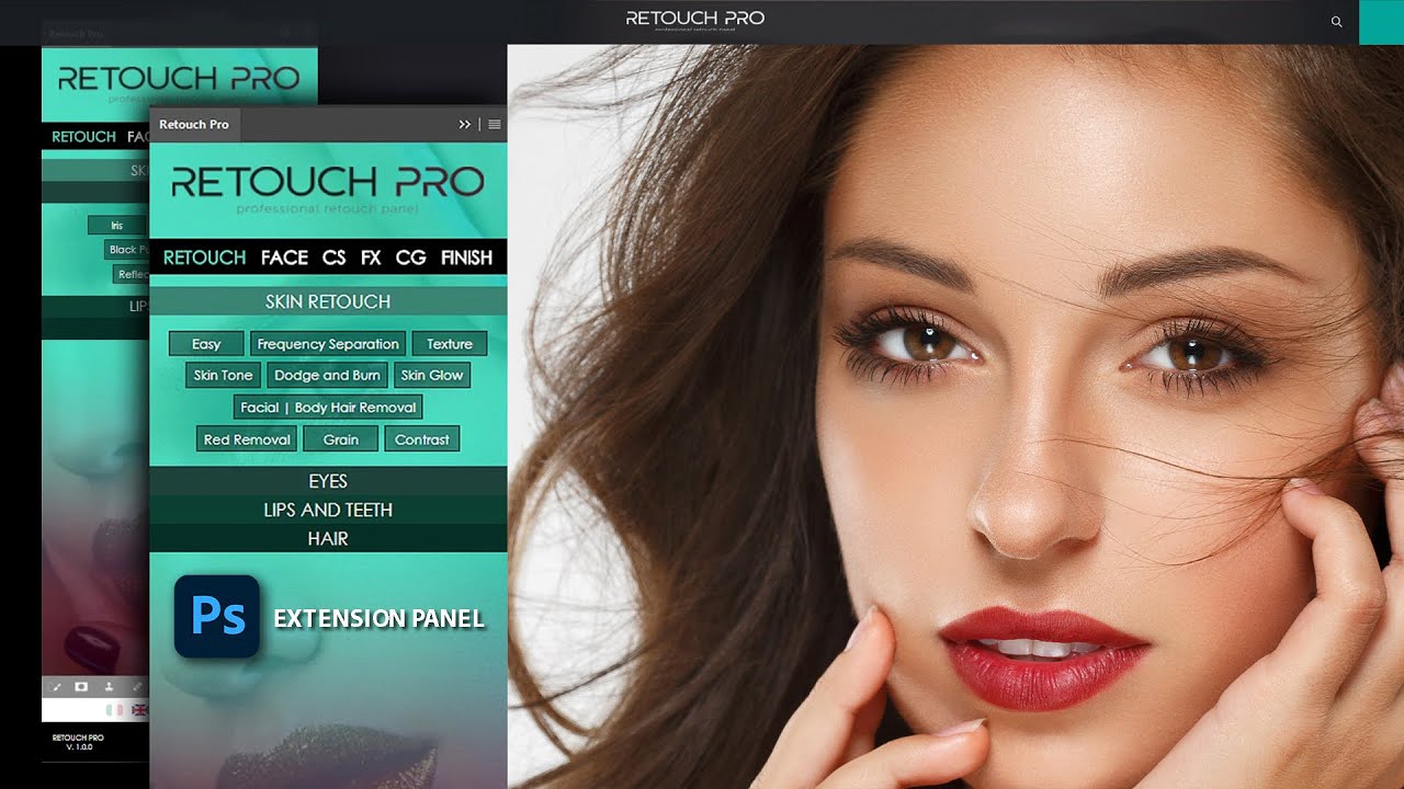 beauty retouch photoshop panel download