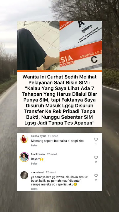 Wanita ini curhat, saat urus SIM ternyata tak ada tes. Langsung bayar dan jadi #beritaterkini