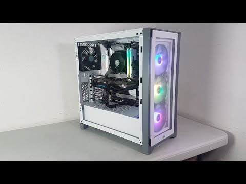 Caja Corsair ICUE 4000X RGB Tempered Glass Blanca