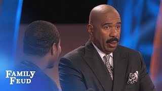 Steve Better Give Victor Ortiz The Bad News  Celebrity Family Feud  Outtake