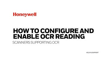 How to configure an OCR template and enable OCR reading