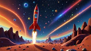 Ricky Rocket Glows in Space | Fun Space Adventure Song for Kids | Nursery Rhymes and Learning Videos