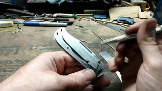 How I make a slip joint pocket knife - part 5