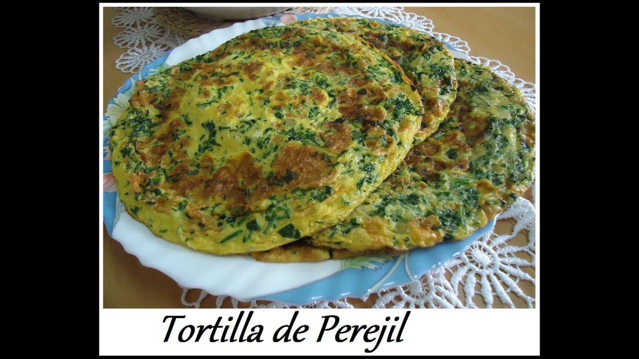 Resultado de imagen de tortilla perejil
