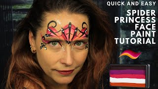 Spider Princess Face Paint Tutorial | Quick and Easy Face Paint