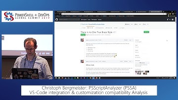 PSScriptAnalyzer (PSSA) VS-code integration & customization... by Christoph Bergmeister