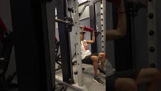 Friday 15.05.26 the seated up right front rowing for shoulders workout with rod bar