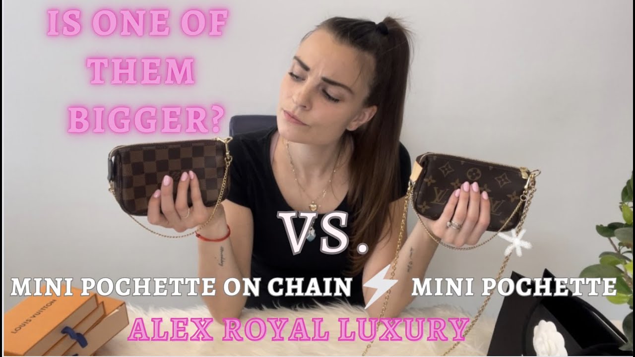 NEW MINI POCHETTE ON CHAIN vs. MINI POCHETTE ACCESSOIRES. IS ONE OF THEM  BIGGER ? COMPARATION! 