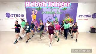 HEBOH JANGER - SITI BADRIAH| SENAM KREASI| CHOREO ZIN LIU