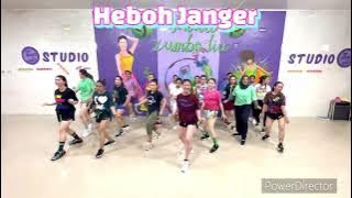 HEBOH JANGER - SITI BADRIAH || SENAM KREASI || CHOREO ZIN LIU