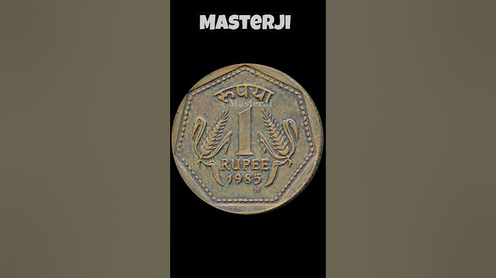 1 Rupee Coin 1985 H Mark sold for ₹2,50,000 #oldcoins #masterji #shorts