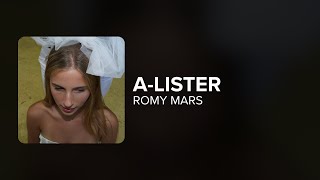 Romy Mars - A-Lister Lyrics