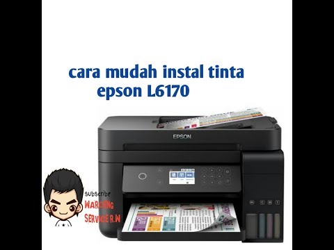 CARA INK CHARGING EPSON L6170,INSTAL INK,UNBOXING