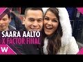 Capture de la vidéo Saara Aalto: X Factor Final Interview @ London Leicester Square | Wiwibloggs