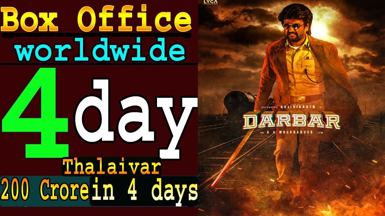 Darbar Movie 4 days total worldwide box office collection, Got Double Blockbuster verdict 200 crore