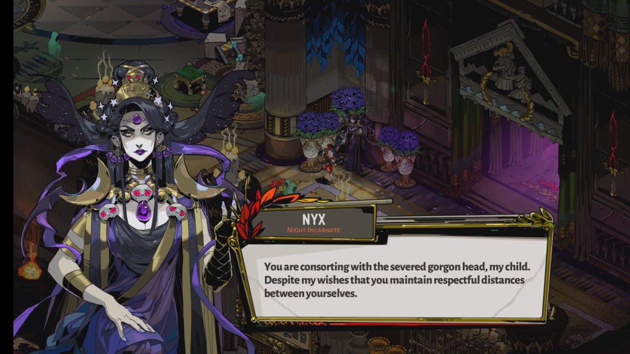 Nyx found out Zagreus is consorting with Dusa - Hades - YouTube