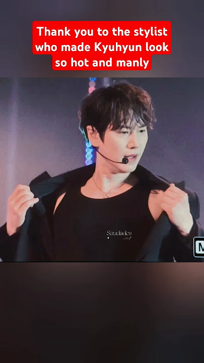 Thank you to the stylist who made Kyuhyun look so hot and manly