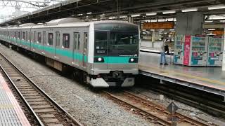 常磐線E233系2000番台マト13編成TK臨時検査明け出場回送 池袋駅通過