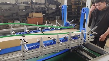 JWG1800 semi automatic folder gluer lock bottom three points four corner