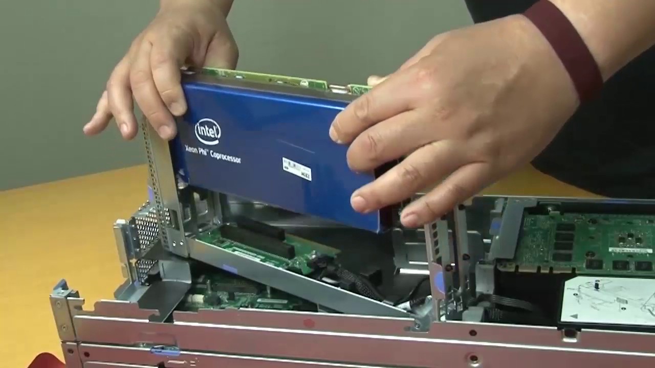 Lenovo NeXtScale nx360 M5 removing a PCI riser cage assembly from a GPU tray