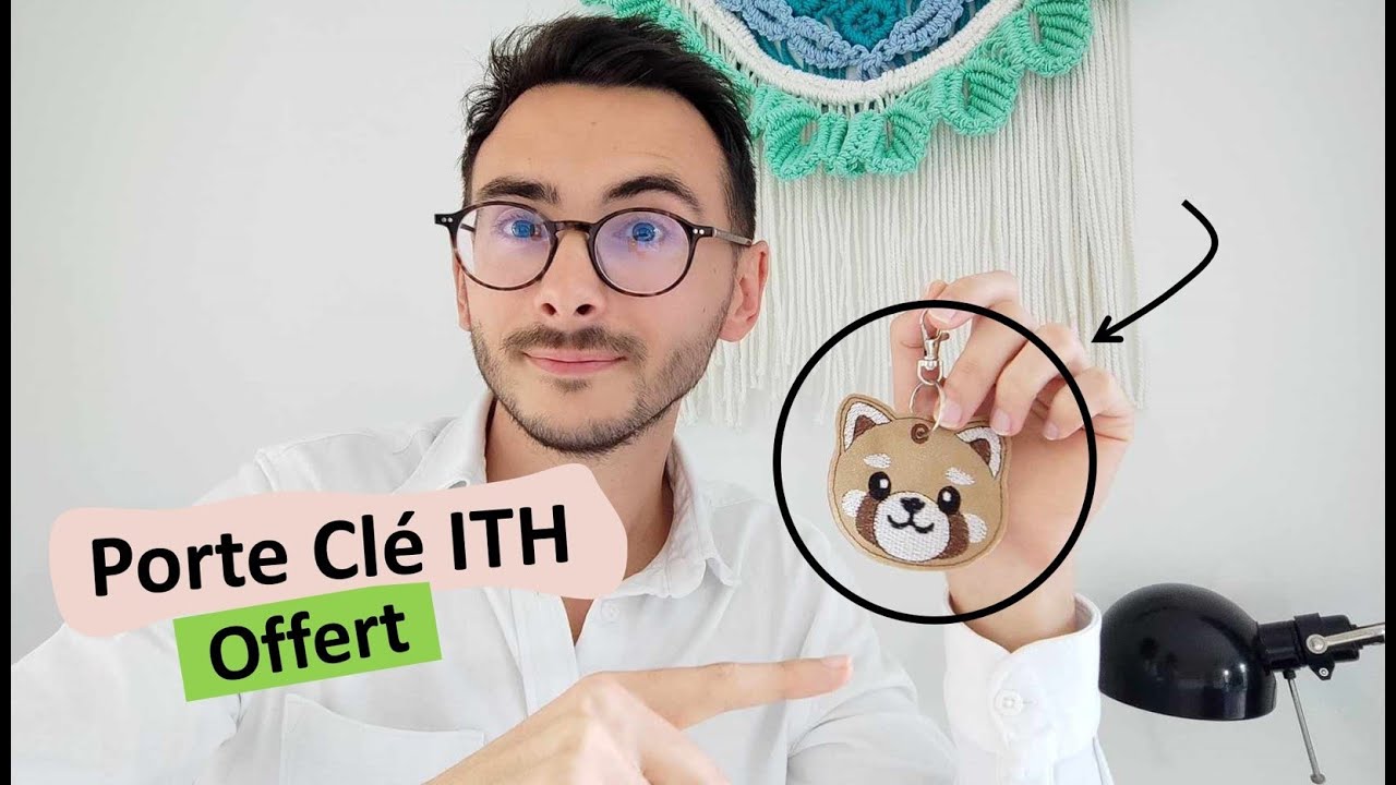 Comment broder un Porte Clé - Fichier ITH offert